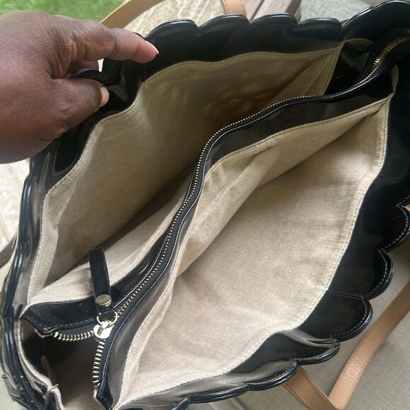 Sondra Roberts Patent Leather Tote Bag - Picture 4 of 7